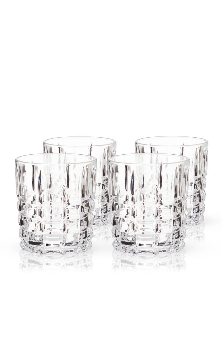 Viski Highland Crystal DOF Tumblers Set of 4, Main, color,