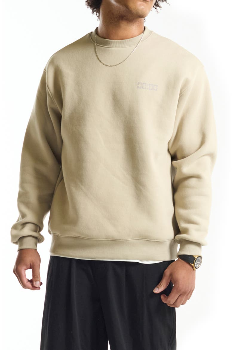 Core 00:00 Essential Crewneck Sweatshirt, Main, color, BONE