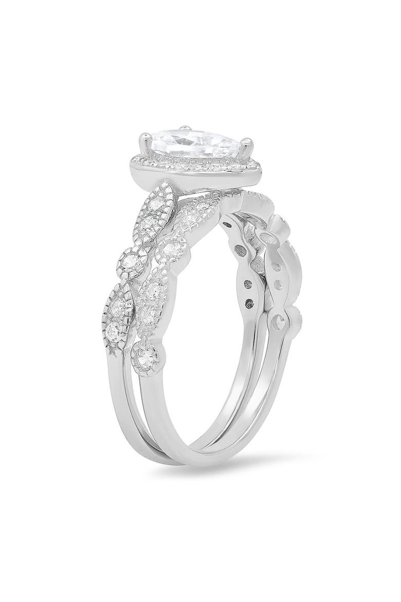 Sterling Silver 2-Piece Ring Set, Alternate, color, SILVER