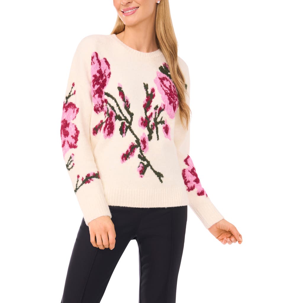 Ted Baker 3-D Rose Jacquard Sweater in Vanilla Ice  product