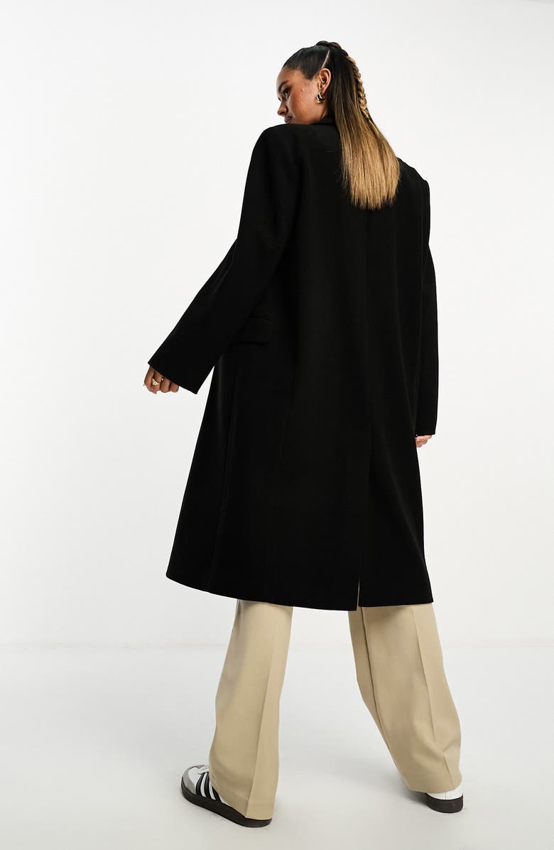 ASOS DESIGN Double Breasted Oversize Overcoat, Alternate, color, 