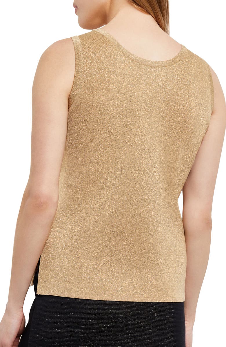 Misook Metallic Tank, Alternate, color,
