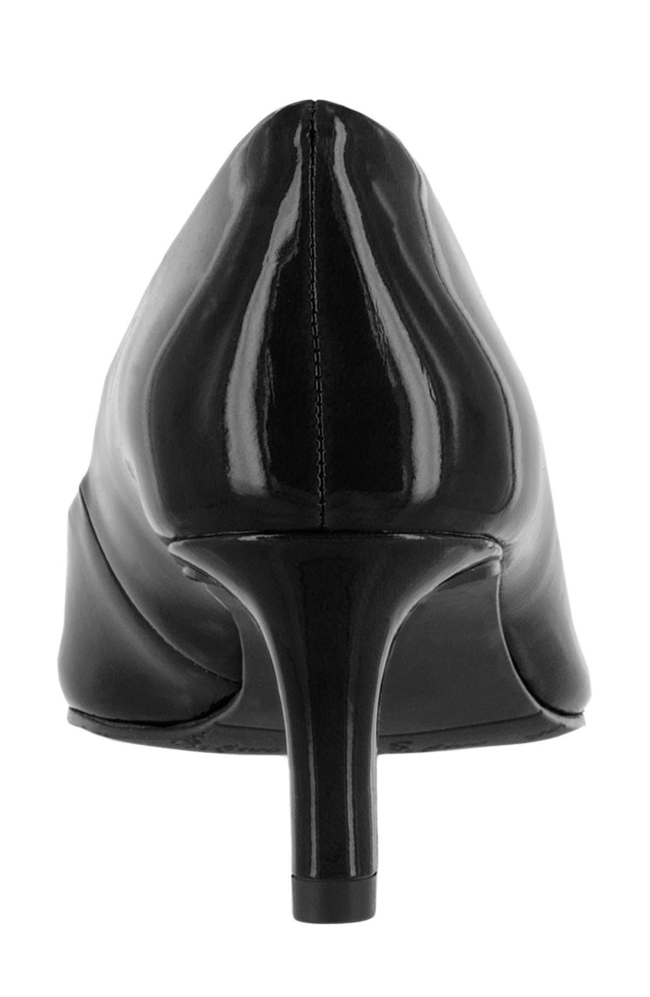 Pointe Pointed Toe Patent Pump - Multiple Widths Available, Alternate, color, BLACK PATENT