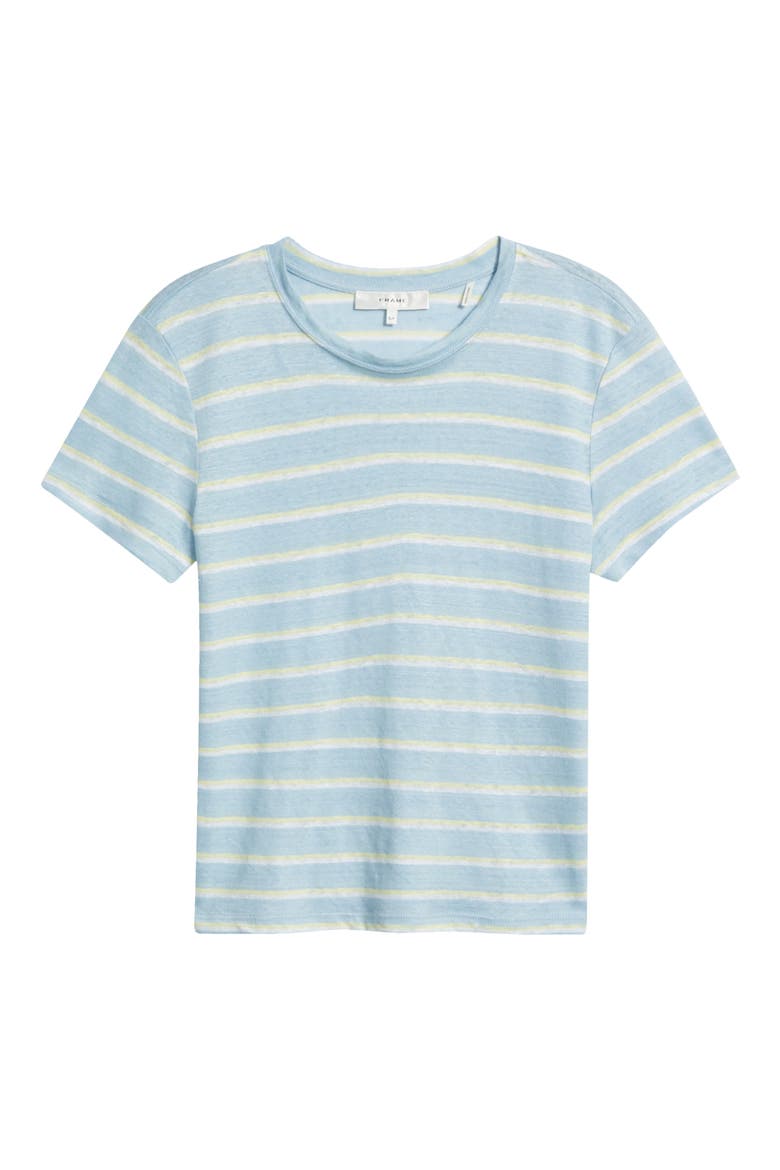 The Linen Baby Tee, Alternate, color, CHAMBRAY BLUE MULTI