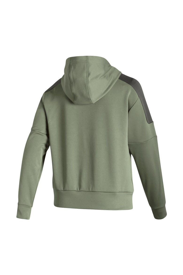 Women's adidas Olive Nebraska Huskers Salute to Service Military Appreciation Pullover Hoodie, Alternate, color, Olive