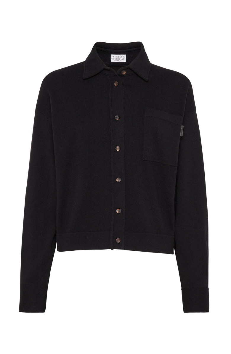 Brunello Cucinelli Knit shirt with monili, Main, color, 