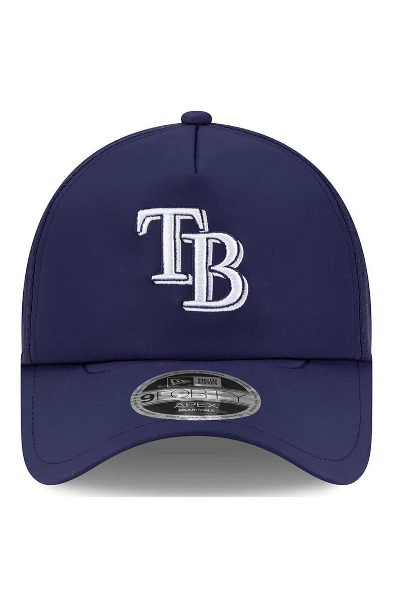 New Era Men's New Era Navy Tampa Bay Rays 2026 Batting Practice Apex 9FORTY Adjustable Trucker Hat, Alternate, color, Navy