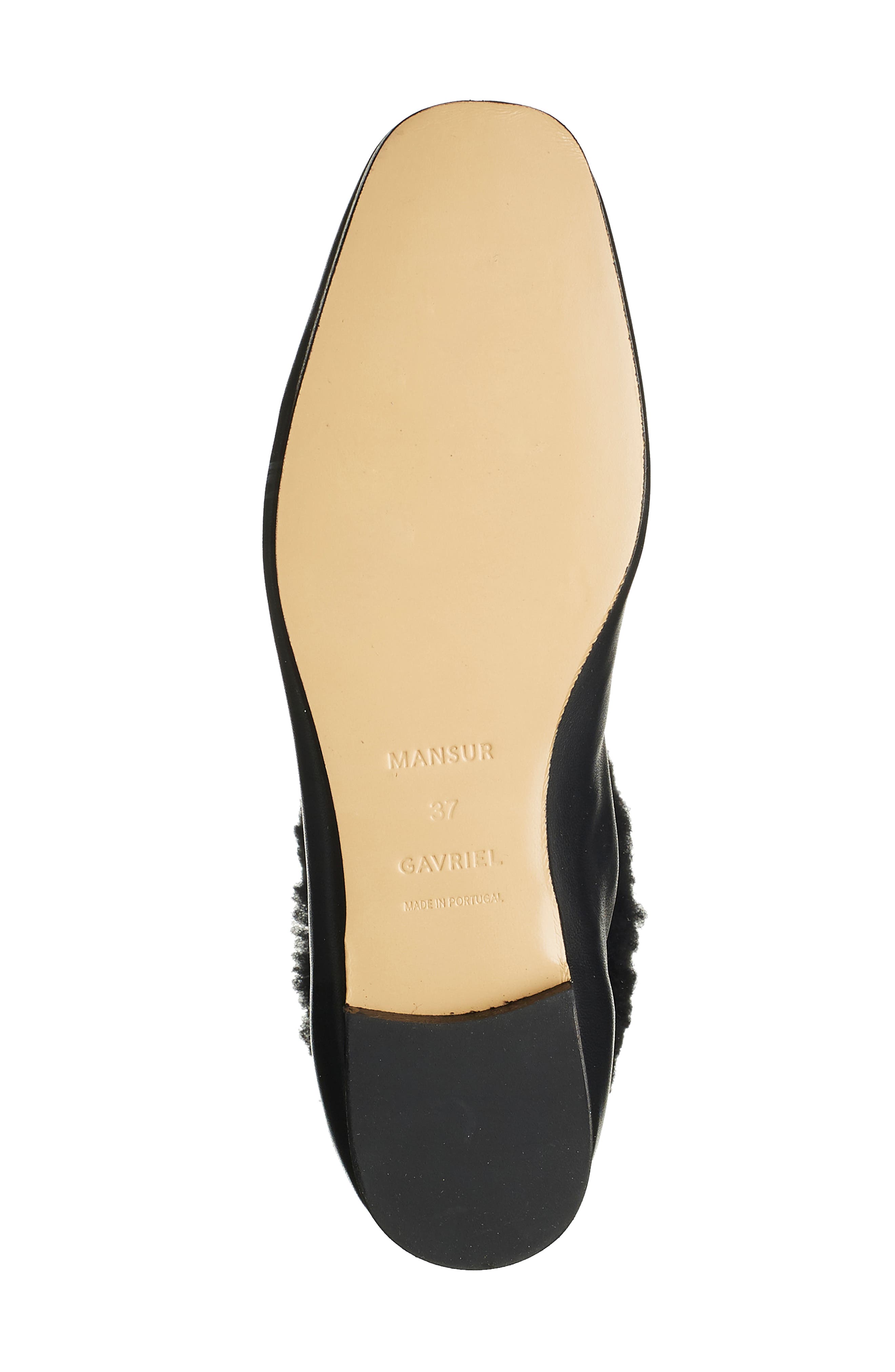 Mansur Gavriel Genuine Shearling Cuff Bootie, Alternate, color, 