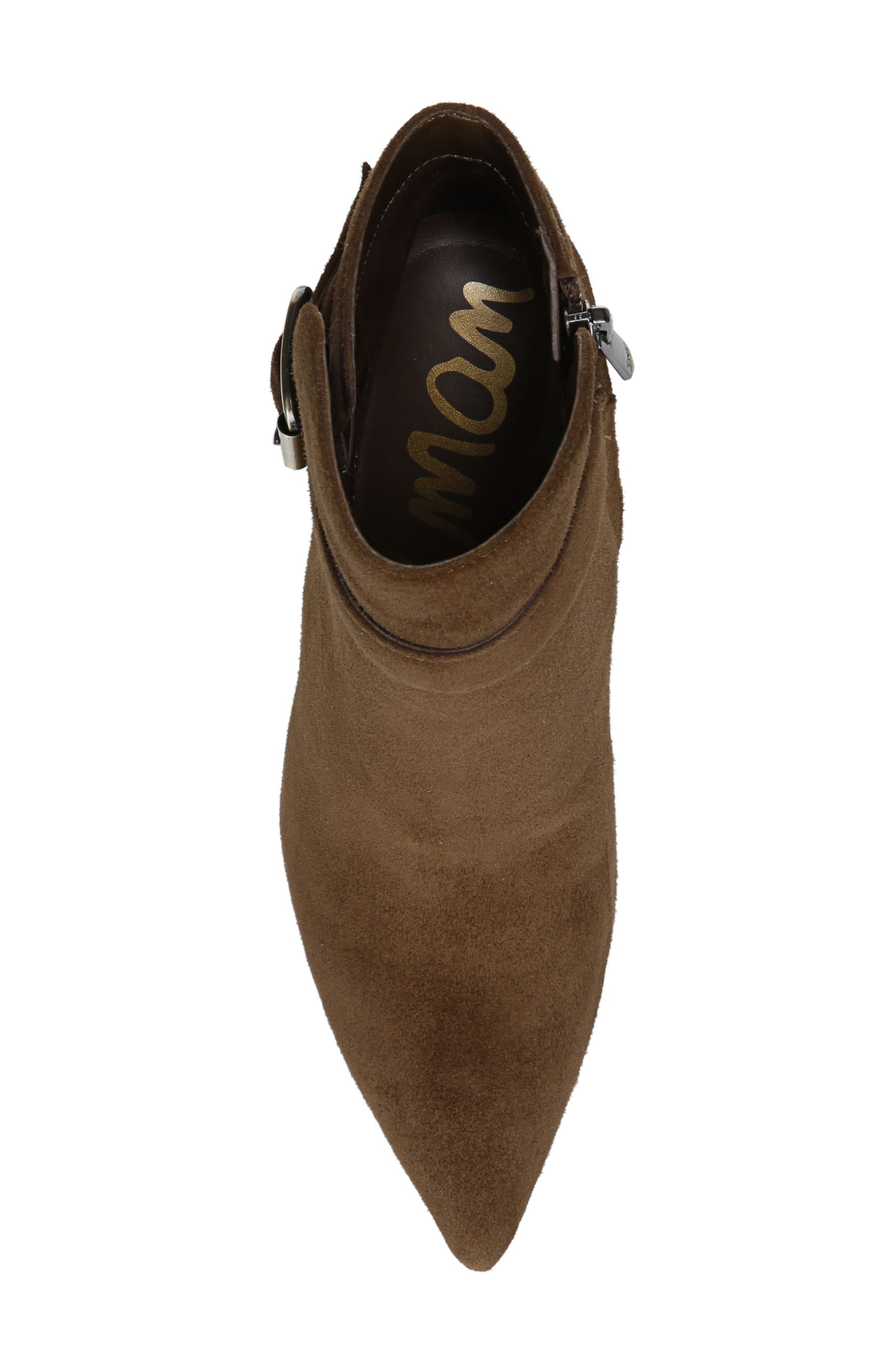 Rita Pointed Toe Bootie, Alternate, color, TOASTED COCONUT SUEDE