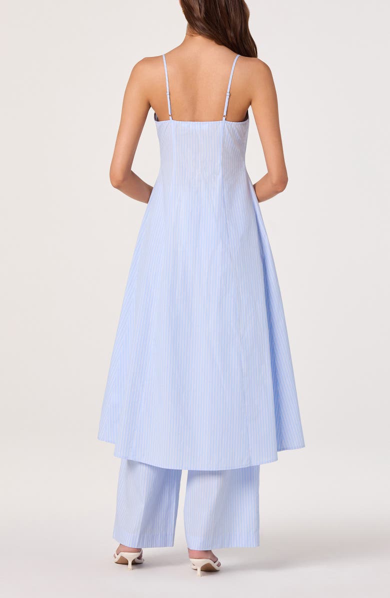 ASTR the Label Rena Longline Sleeveless Tunic, Alternate, color, Blue Pinstripe
