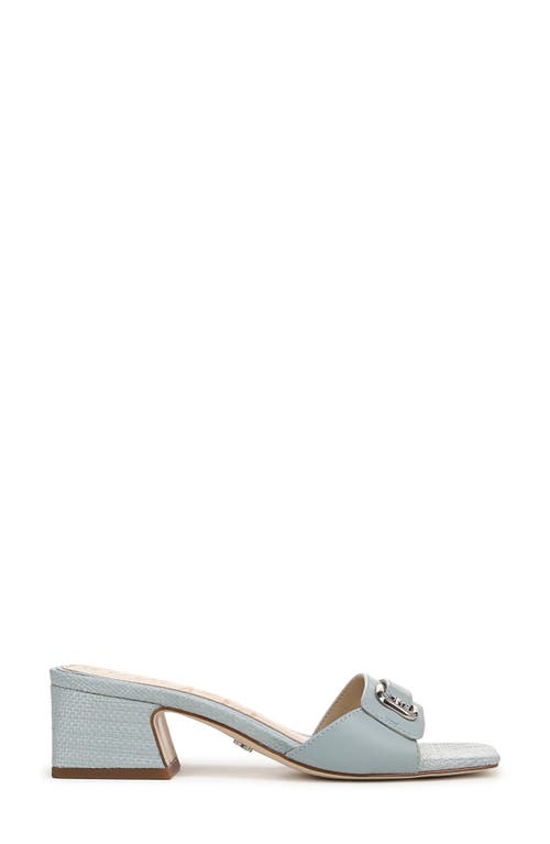 Sam Edelman Wilma Slip On Dress Sandal Cuoio Brown Woven Fabric In Blue