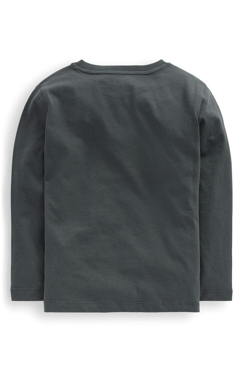 Mini Boden Kids' Space Long Sleeve Cotton Graphic T-Shirt, Alternate, color, Glacier Blue Foxes