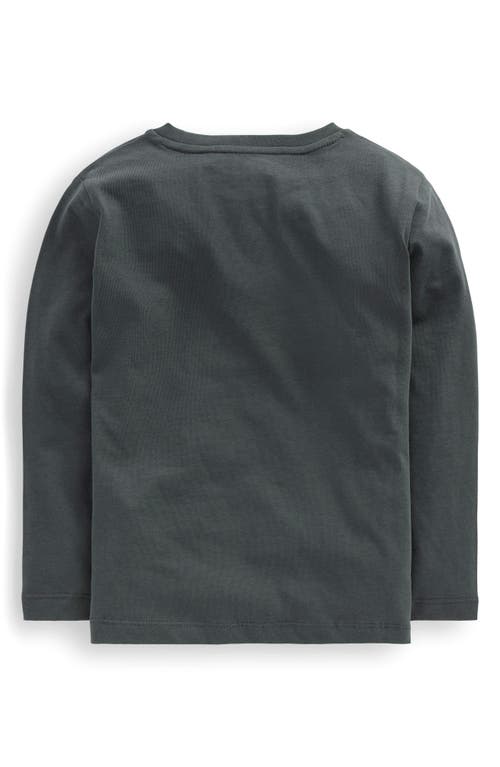 Mini Boden Kids' Space Long Sleeve Cotton Graphic T-shirt In Gray