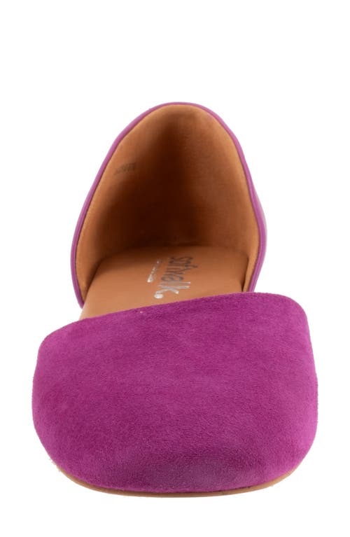 Softwalk ® Kamari D'orsay Flat In Magenta Suede