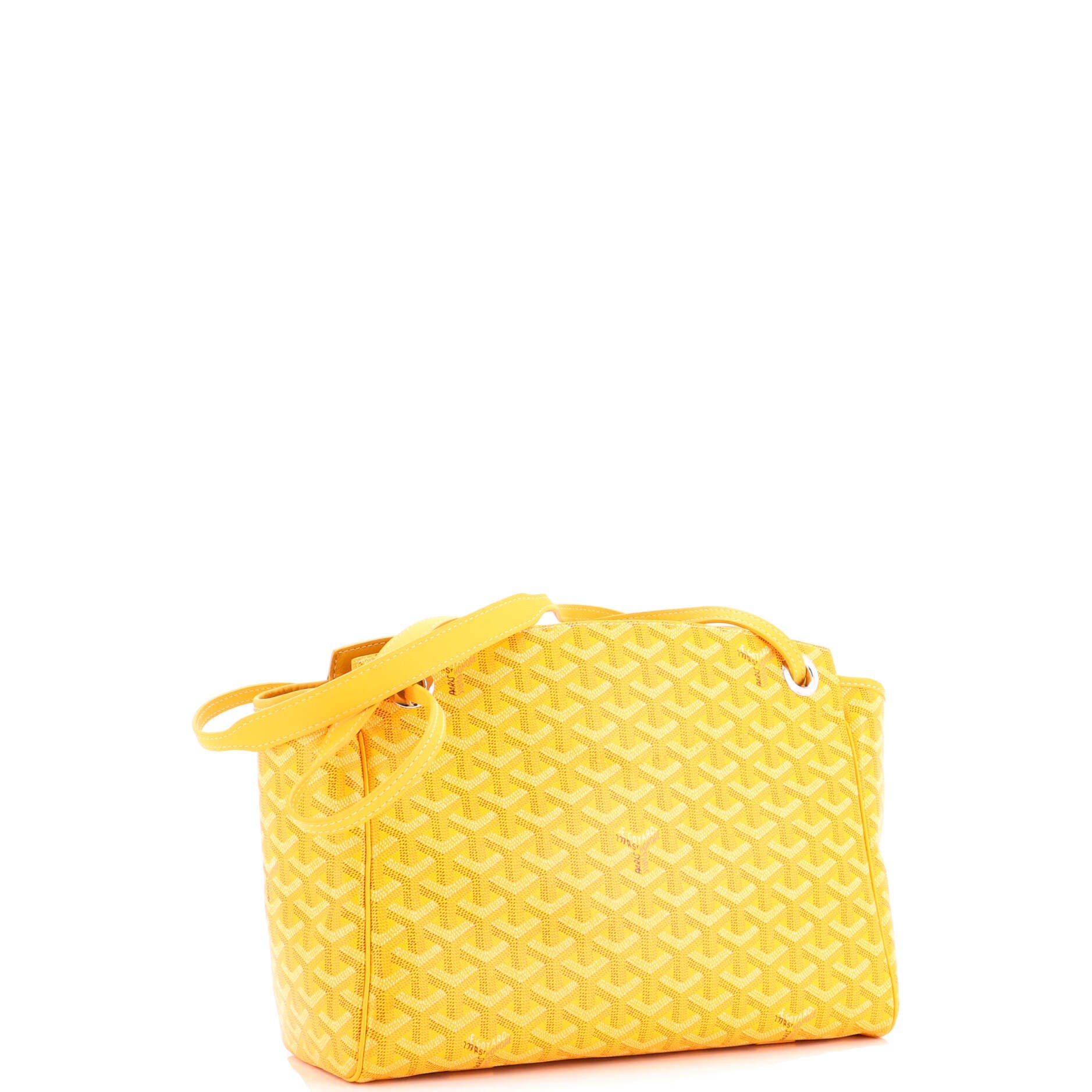 Pre-Owned Goyard Rouette Bag Coated Canvas PM, Alternate, color, Yellow