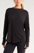 Zella Relaxed Washed 2.0 Long Sleeve Slub Tee