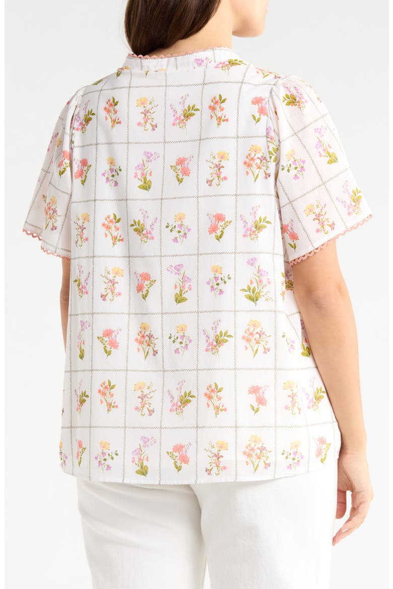Diane Floral Print Top, Alternate, color, CORAL-MULTI
