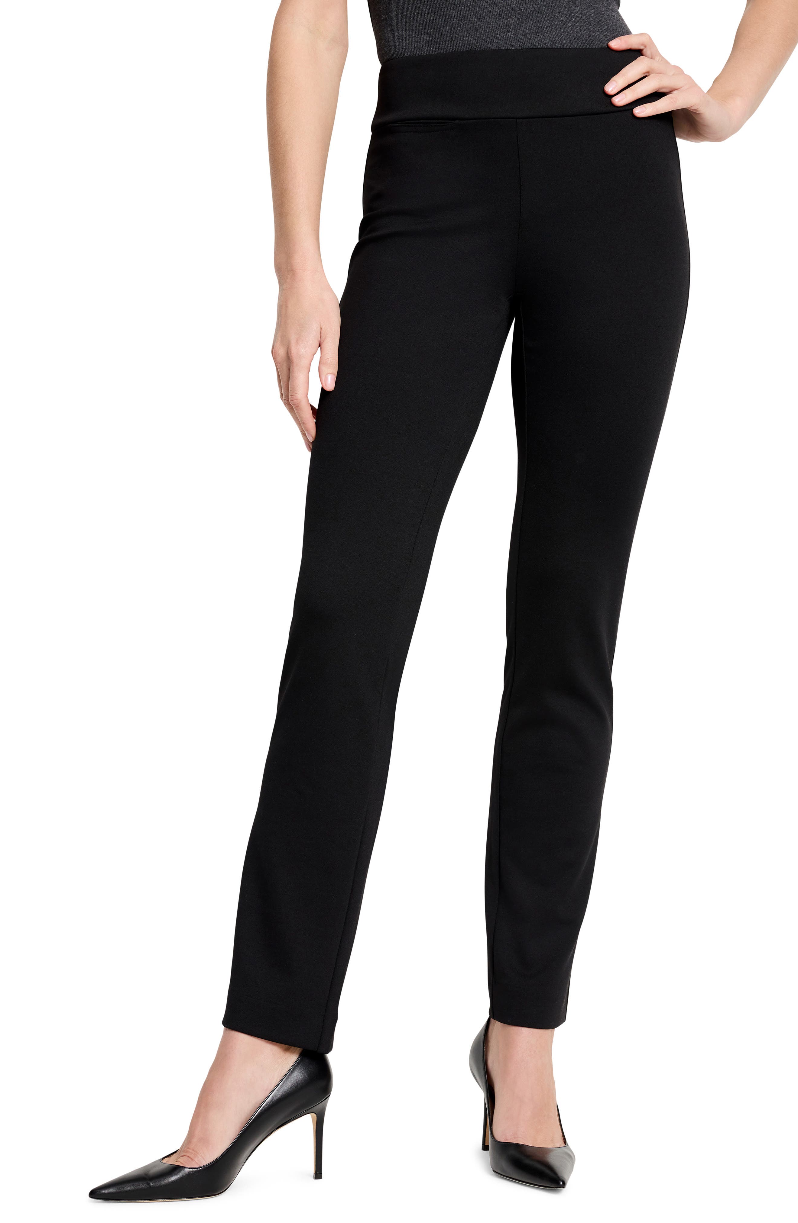 NIC+ZOE Ponte Knit Pull-On Pants