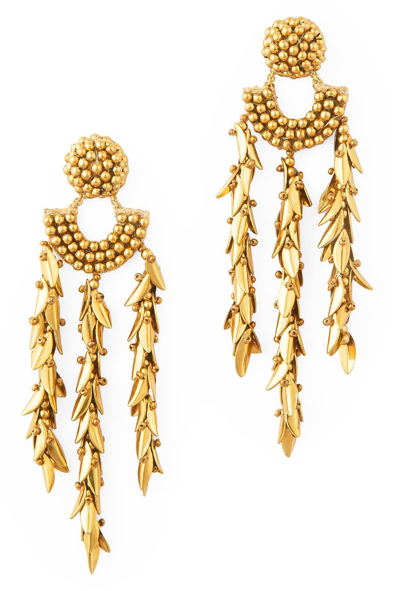 Conrad Drop Earrings, Main, color, GOLD