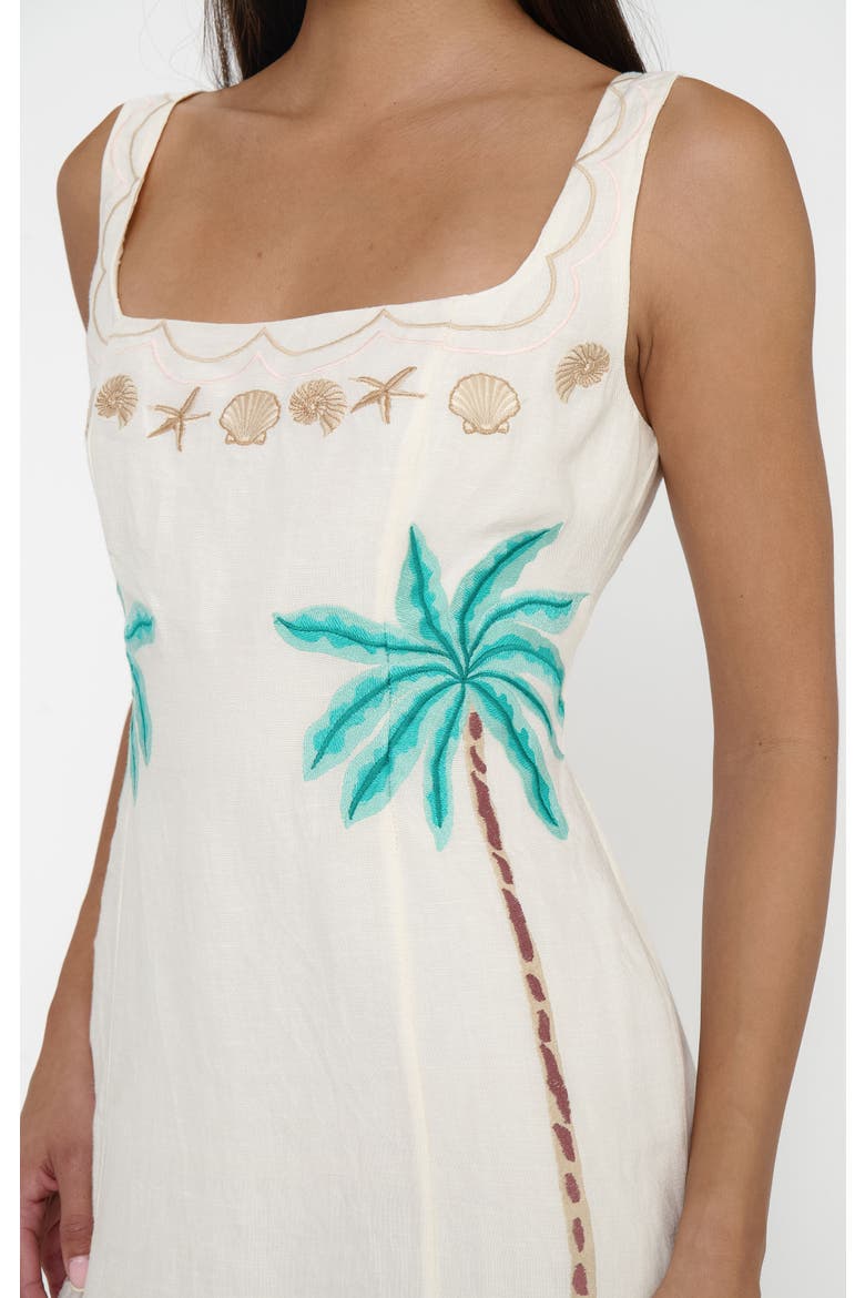 linen steph italian picnic mini dress Show Me Your Mumu