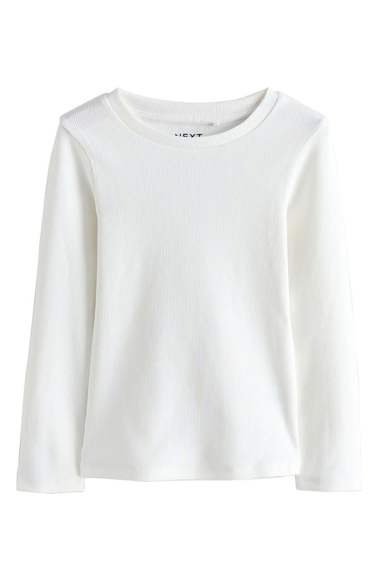 NEXT Kids' Assorted 4-Pack Long Sleeve Rib T-Shirts, Alternate, color, Pink