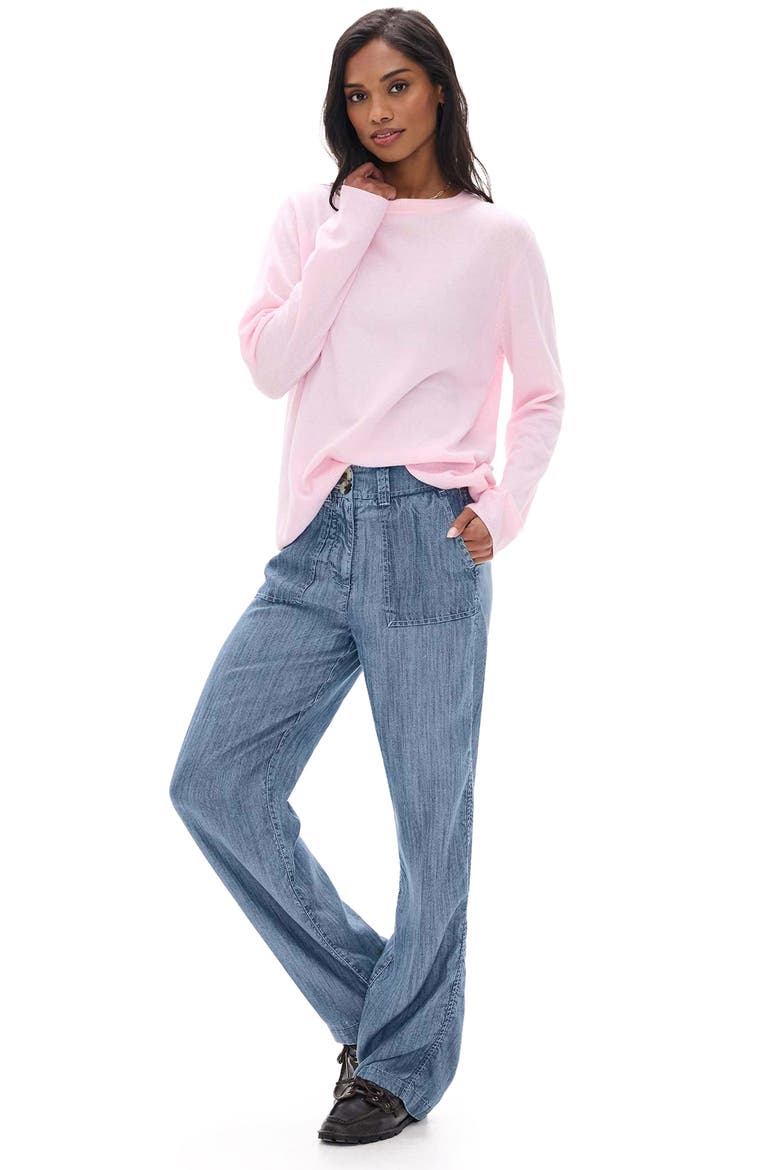 Boyfriend Sweater, Alternate, color, PALE PINK