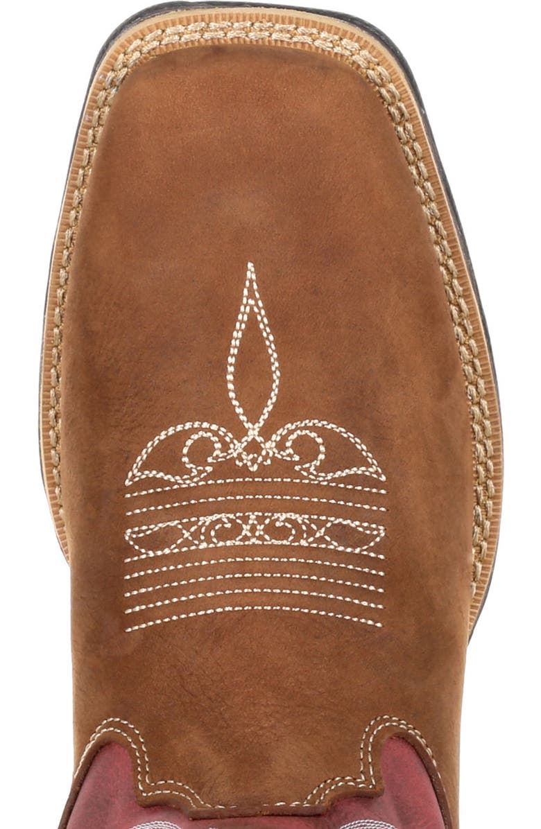 DURANGO Women's Red Western Boot, Alternate, color, Briar Brown And Rusty Red