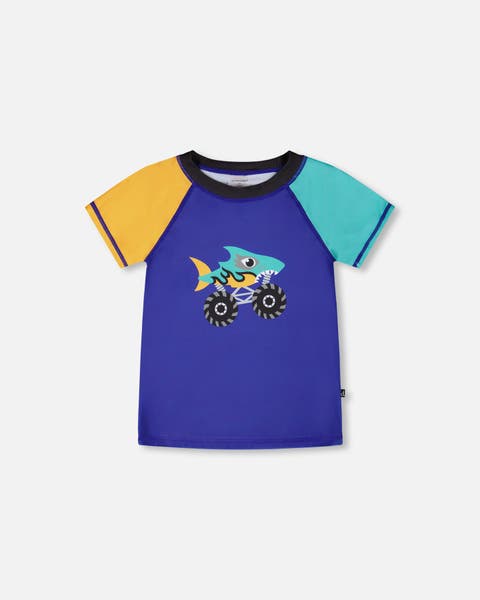 Short Sleeve Ultramarine Graphic Rashguard (Toddler, Little Kid & Big Kid)