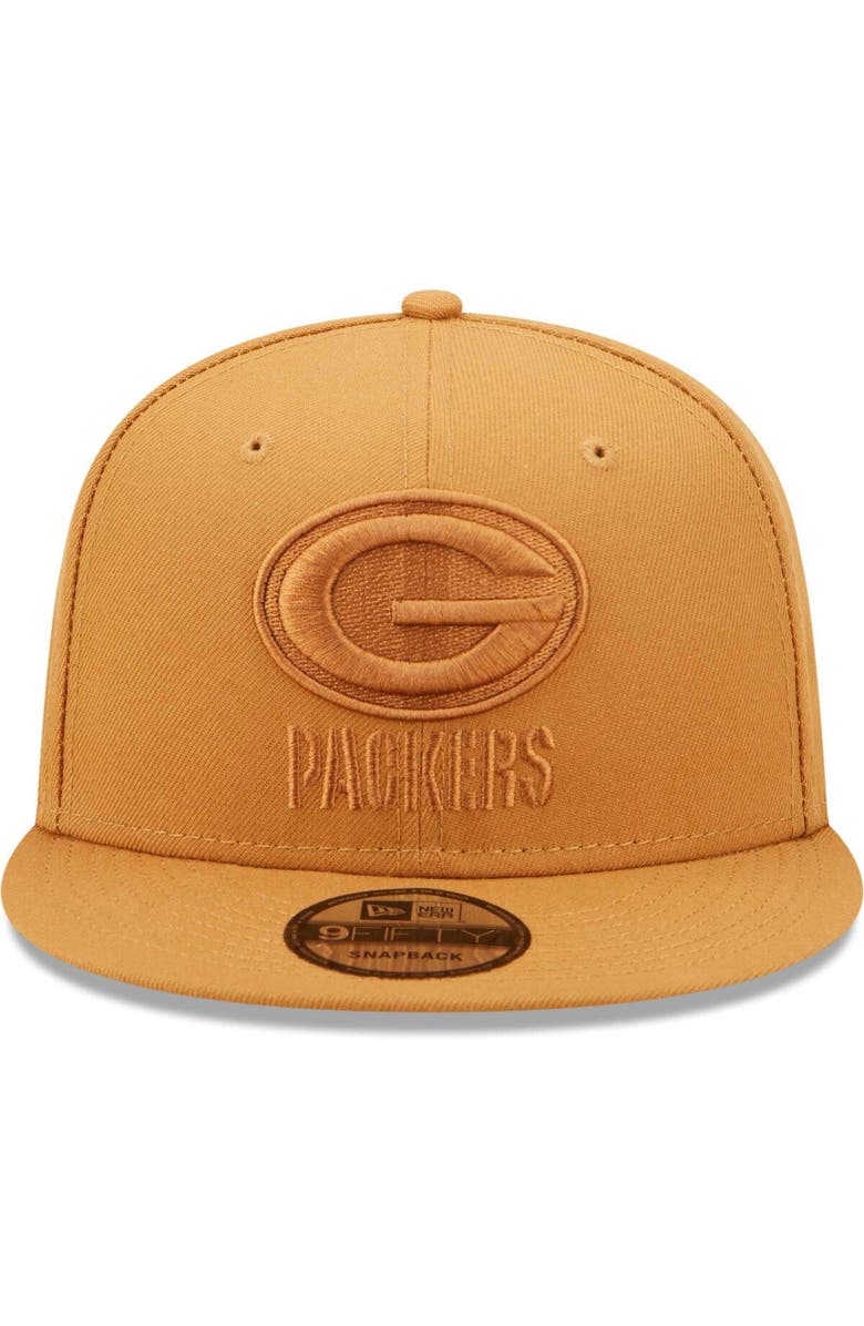 New Era Men's New Era Brown Green Bay Packers Color Pack 9FIFTY Snapback Hat, Alternate, color,