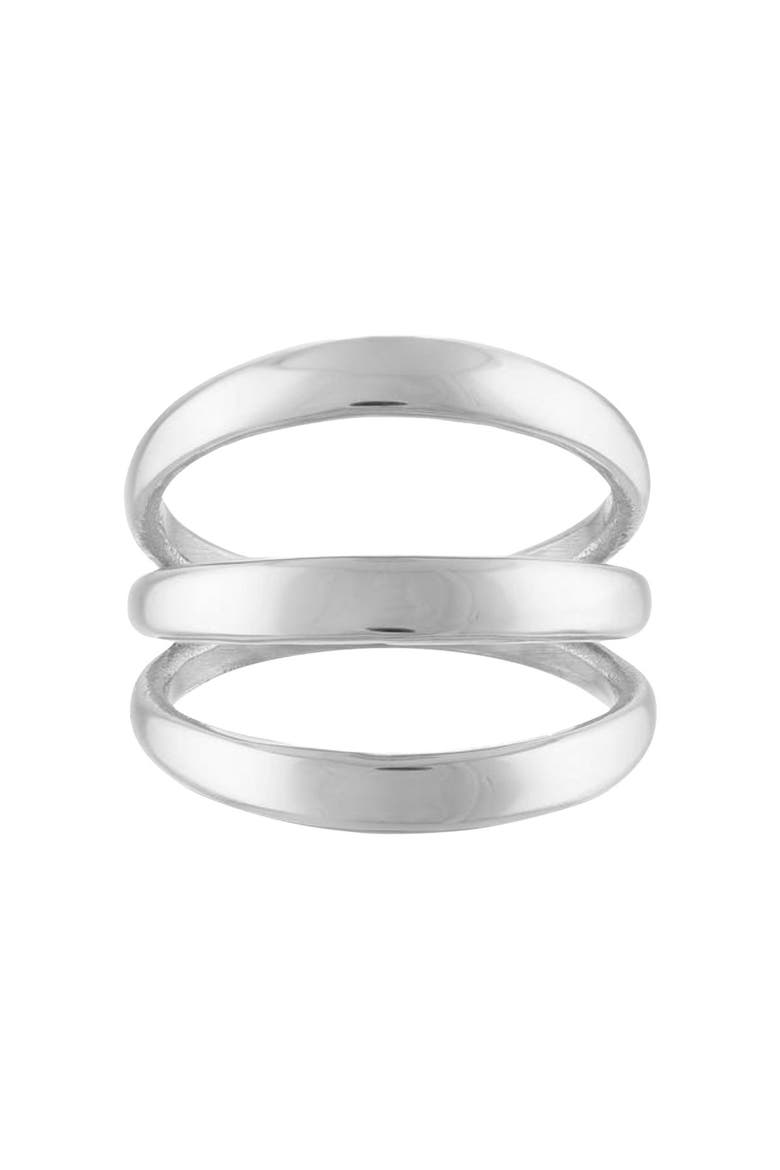 Stacked Lines Ring, Main, color, Silver