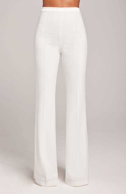 Pintuck Pleat Wide Leg Pants
