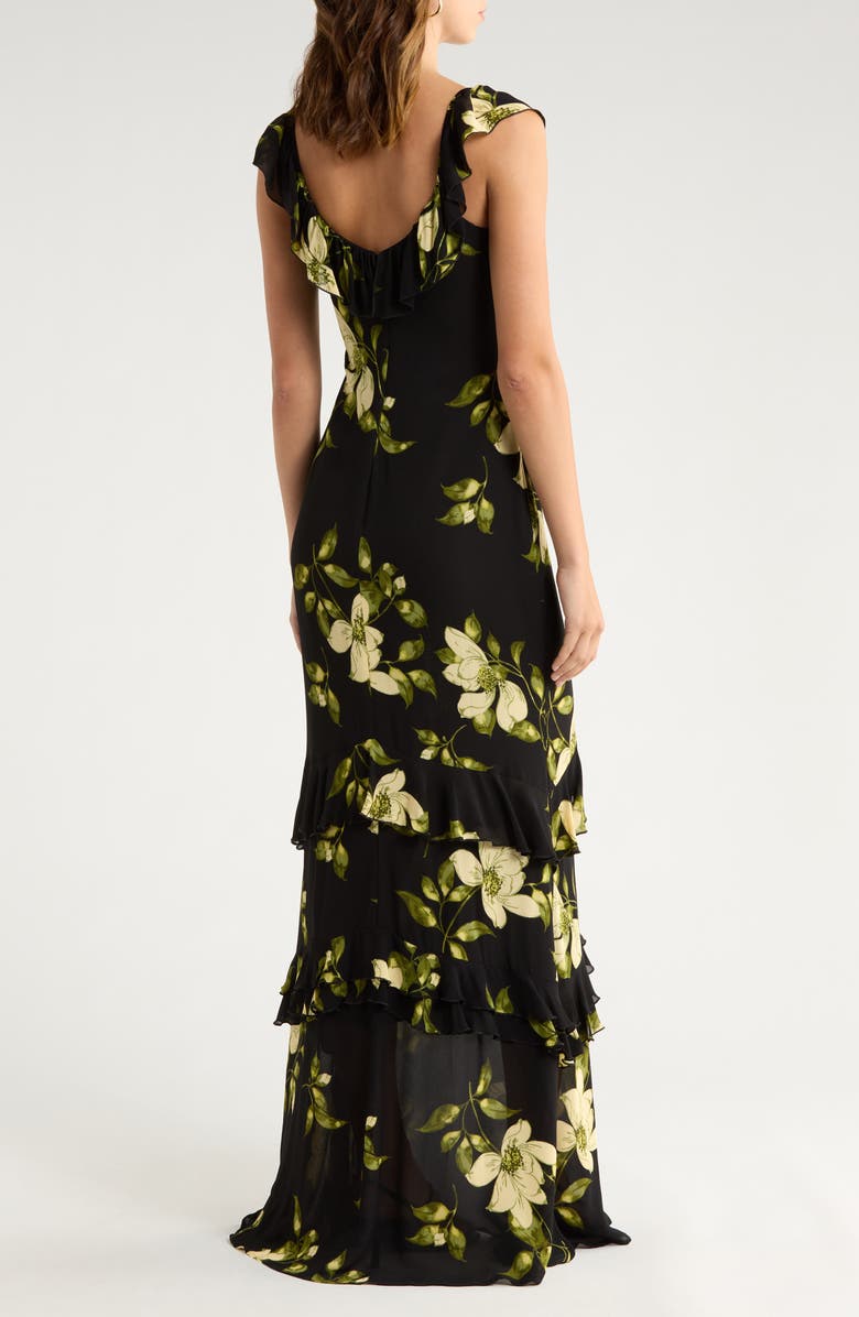 Reformation Tripoli Ruffle Tiered Maxi Dress, Alternate, color, Mood For Love
