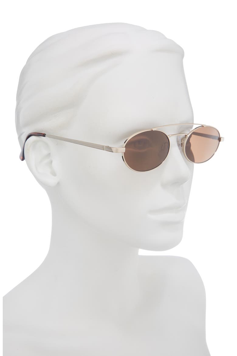 Retro Oval Sunglasses, Alternate, color, GOLD