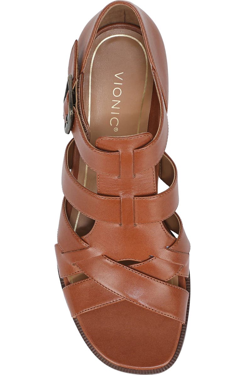 Vionic Marcella Ankle Strap Sandal, Alternate, color, Tan Leather