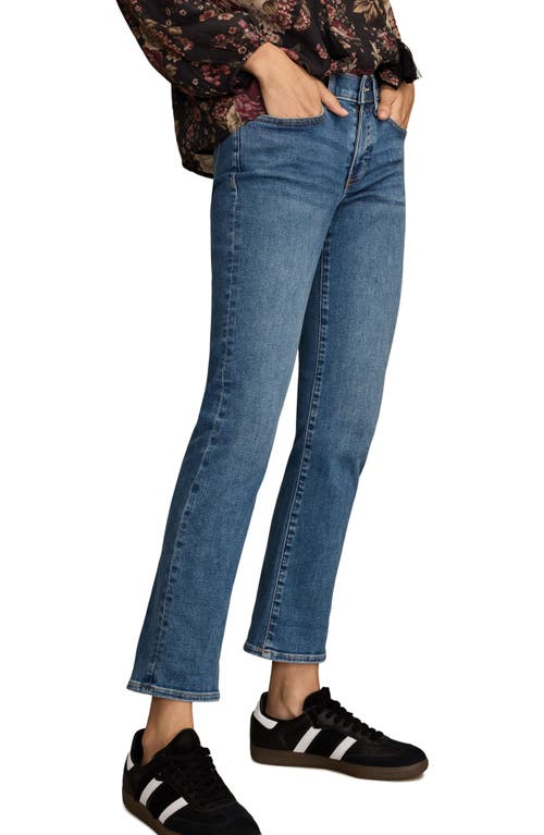 Lucky Brand Sweet Mid Rise Crop Straight Leg Jeans In Brown