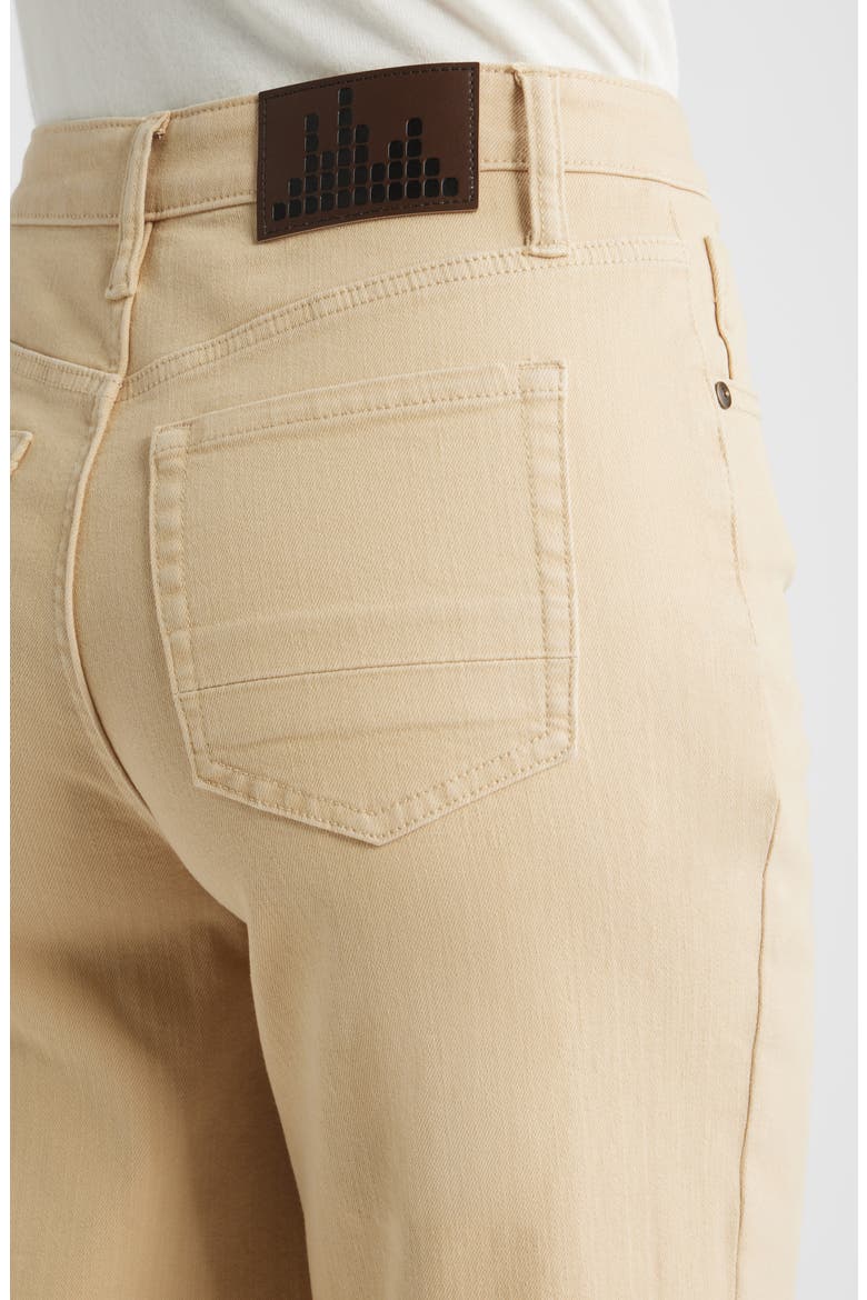 High Waist Flare Jeans, Alternate, color, LATTE