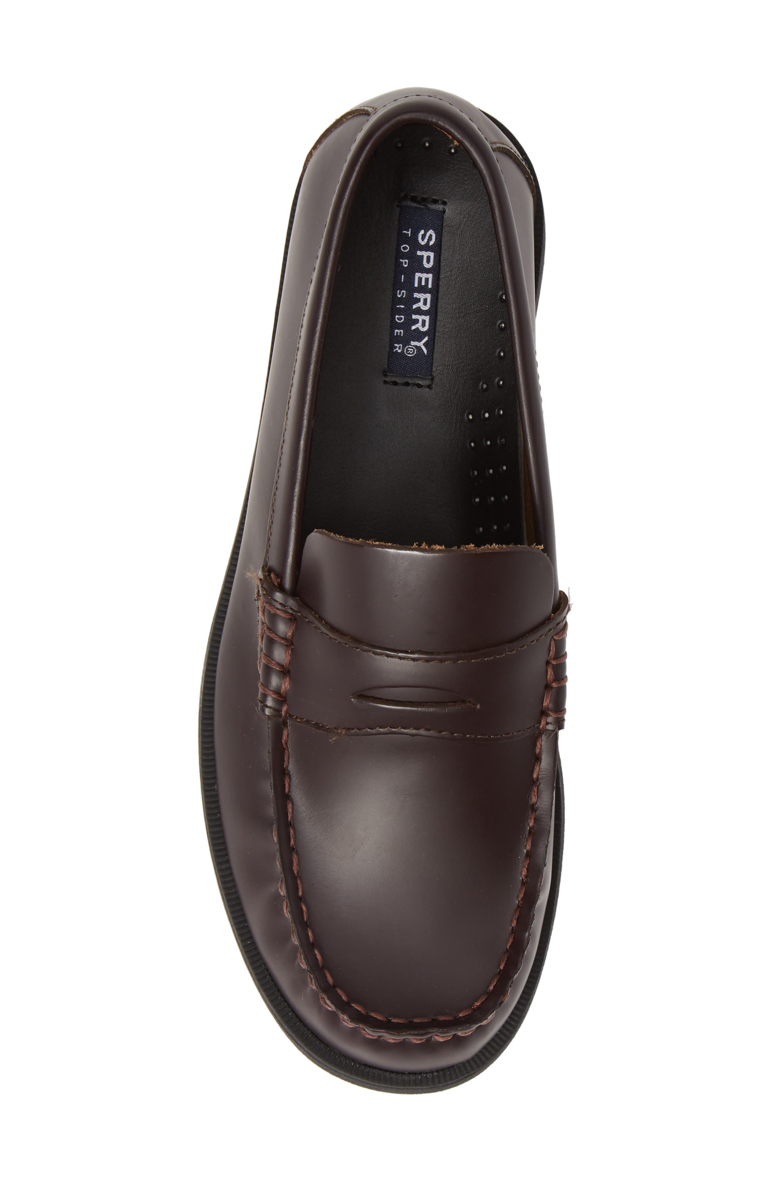 Sperry Kids 'Colton' Loafer, Alternate, color, BURGUNDY