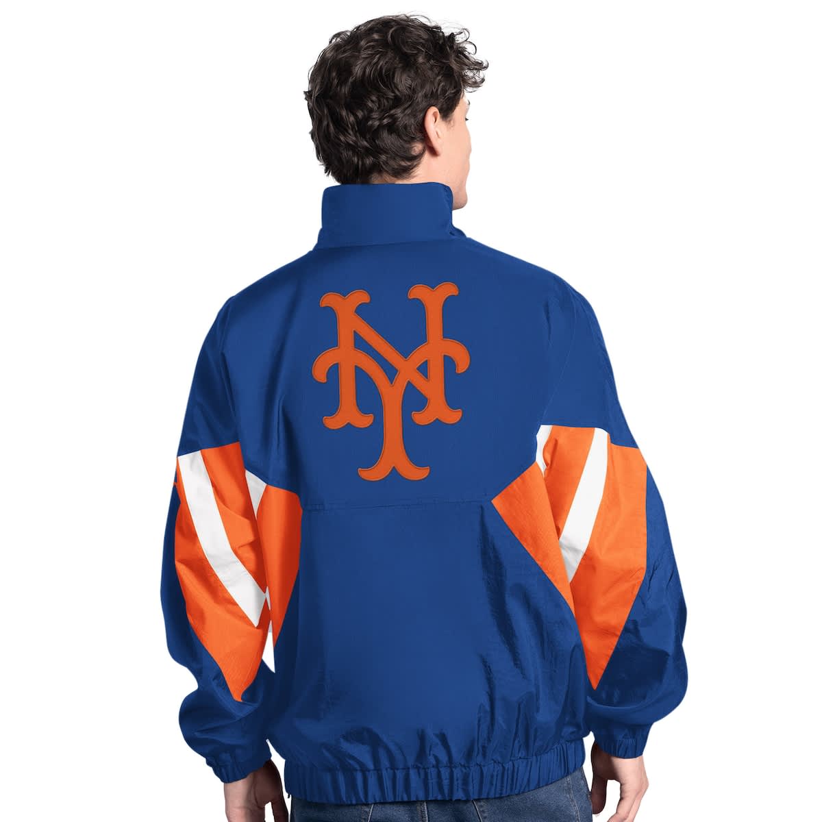 Men'sStarter  Royal New York Mets Cooperstown Chief Half-Zip Pullover - image 2