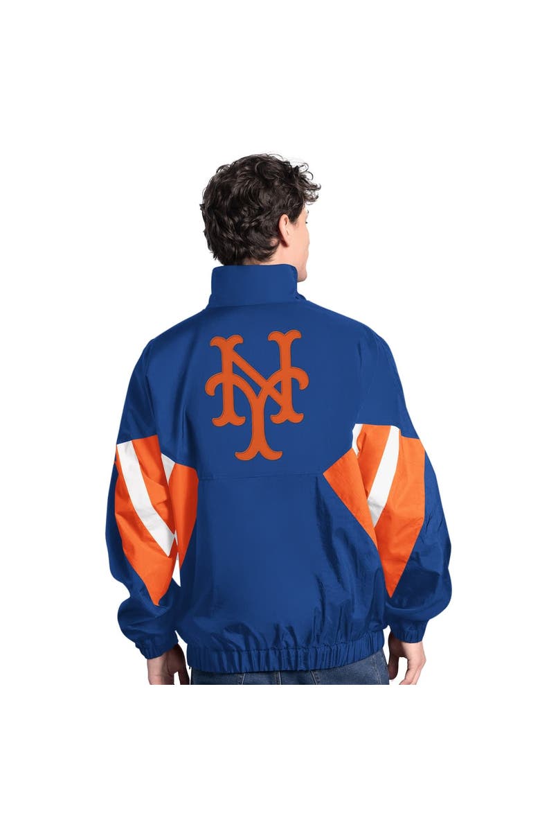 STARTER Men's Starter Royal New York Mets Cooperstown Chief Half-Zip Pullover, Alternate, color, Royal
