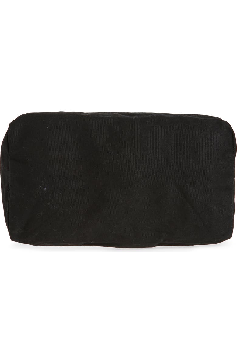 Favorite Daughter Logo Embroidered Canvas Duffle Bag, Alternate, color, Natural Black