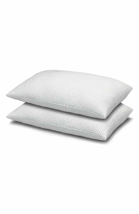 Cool N' Comfort Medium Density Gel Fiber Pillow with CoolMax Technology, for All Sleep Positions, Set of 2