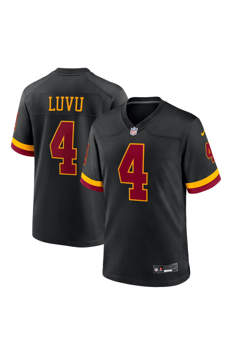 Nike Men's Nike Frankie Luvu Black Washington Commanders Hail Raiser Alternate Game Jersey, Main, color, Black