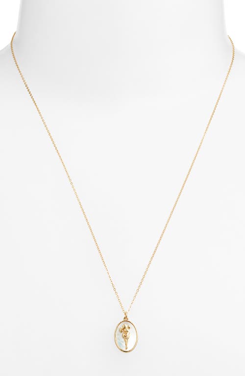 Set & Stones Katrina Birth Flower Pendant Necklace