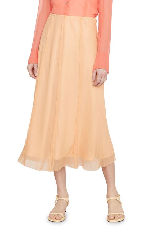 Sheer Crinkle Skirt