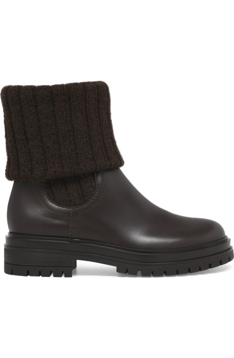 Gianvito Rossi Tenney Bootie, Main, color, Brown Fabric And Nappa