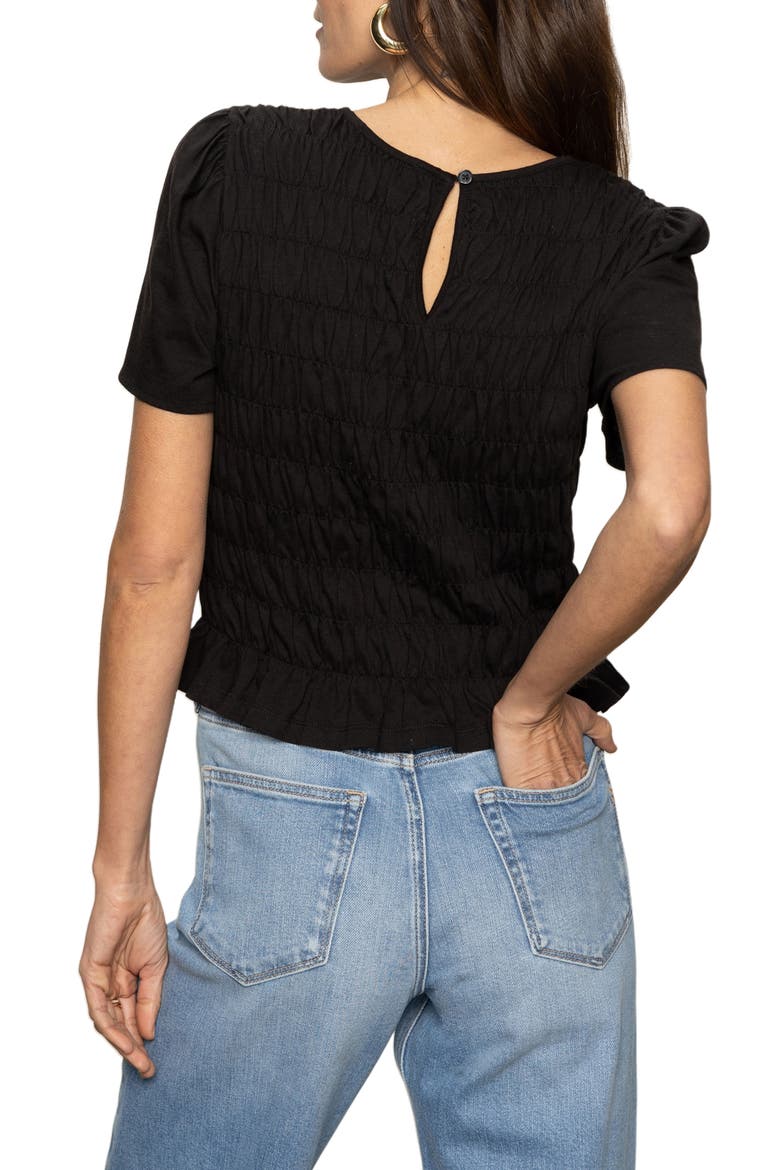 Better Together Smocked Top, Alternate, color, BLACK