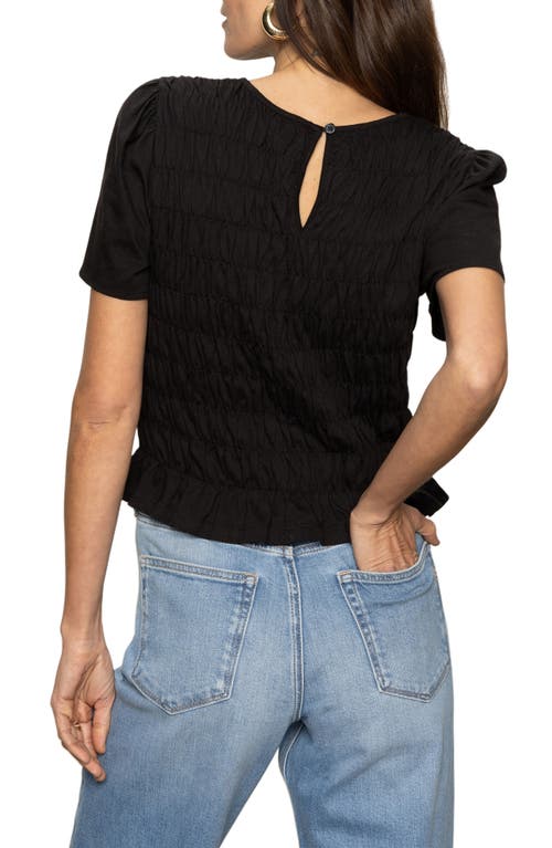Sanctuary Better Together Smocked Top In Black