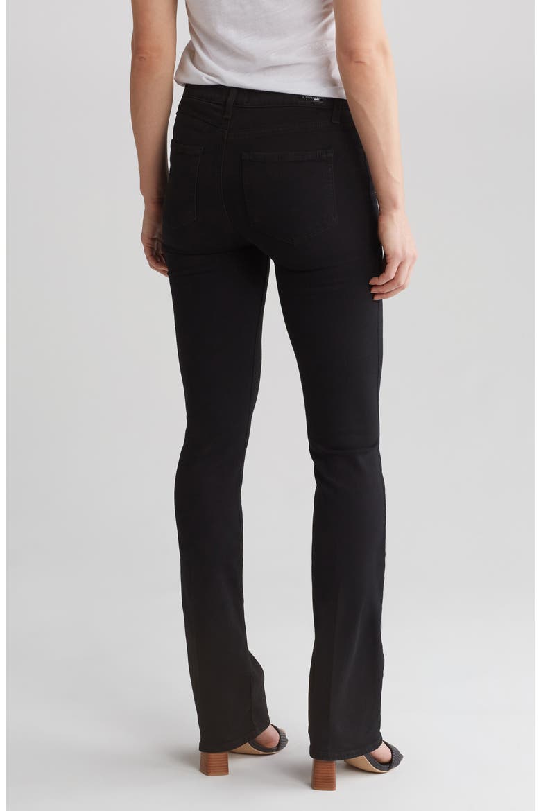 Manhattan High Waist Bootcut Jeans, Alternate, color, BLACK SHADOW