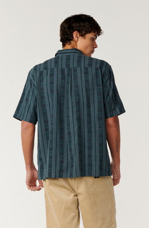 Pacific Rinse Stripe Button Up Shirt