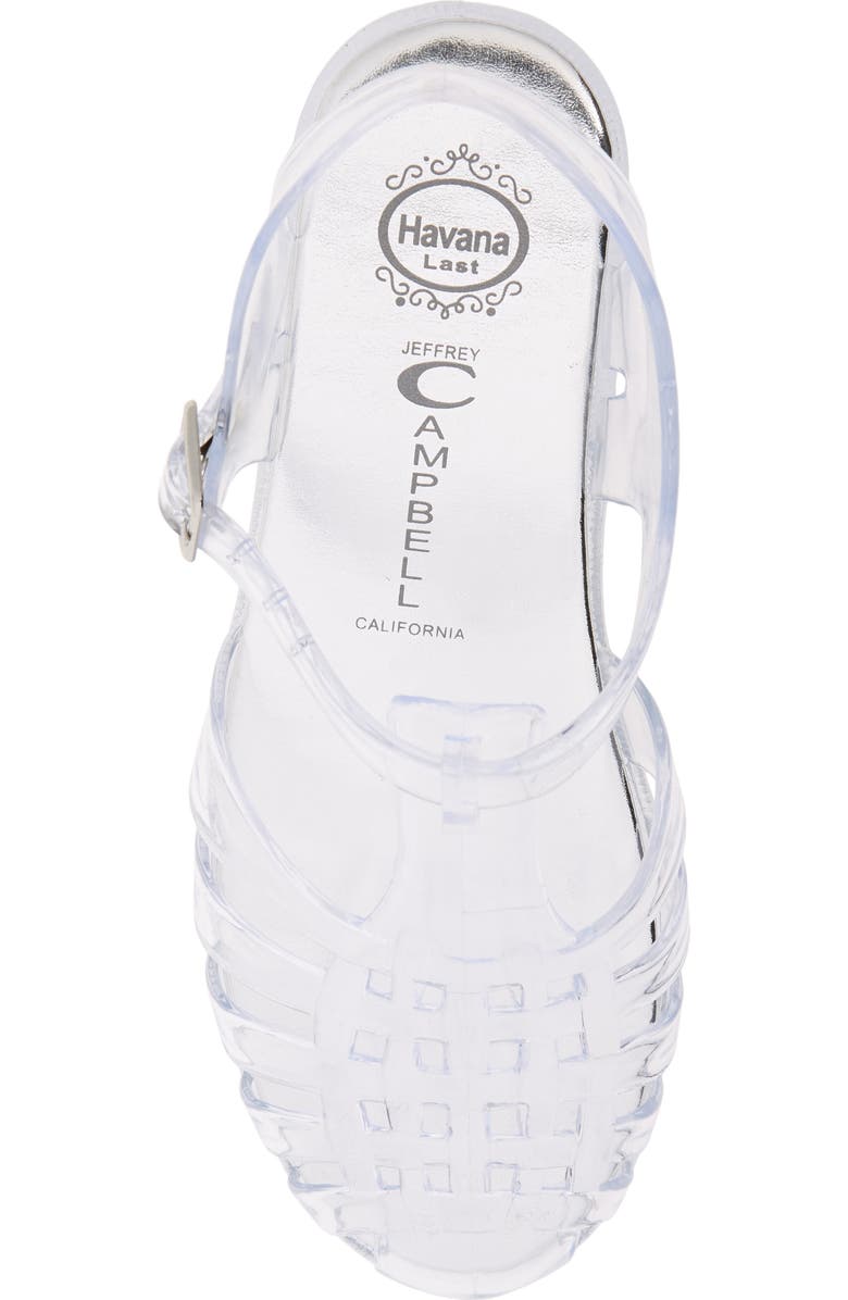 Jeffrey Campbell Gelly Sandal, Alternate, color, Clear